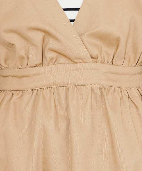 natural couture（ナチュラルクチュール）の「Ｖネックジャンスカ（ワンピース・レディース・ベージュ/ブラック・FREE）」の17枚目の写真