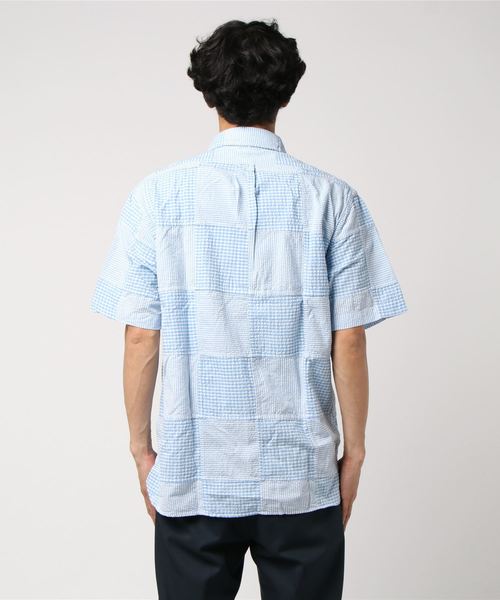 ブルックスブラザーズ　半袖プルオーバーシアサッカーシャツ　ネイビー　綿　Lサイズ シアサッカー | Brooks Brothers Japan (ブルックス ブラザーズ