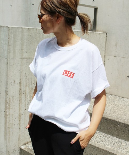 HOMBRE NINO LIFE Tシャツ Hombre Nino（オンブレニーニョ）の「・HOMBRE NINO フロントロゴLIFE
