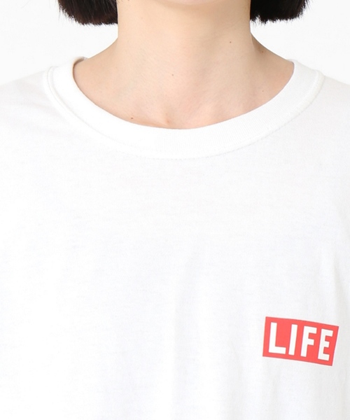 ドゥーズィエムクラス★HOMBRE NINO バックプリントLIFE Tシャツ 新品ドゥーズィエムクラスHOMBRE NINO バックプリントLIFE Tシャツ