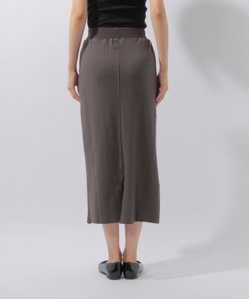 laboratory work（ラボラトリーワーク）の「ワイドテレコカットスカート（スカート・レディース・チャコールグレー/オフホワイト/杢グレー・MEDIUM）」の11枚目の写真