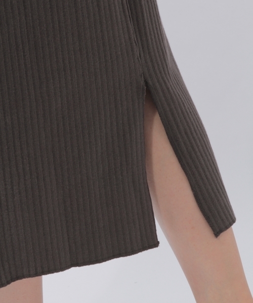 laboratory work（ラボラトリーワーク）の「ワイドテレコカットスカート（スカート・レディース・チャコールグレー/オフホワイト/杢グレー・MEDIUM）」の15枚目の写真