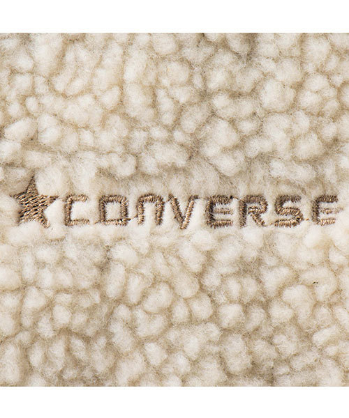 CONVERSE(コンバース)の「<コンバース>ロゴ刺しゅう入りボアブルゾン(ブルゾン・レディース・ブラック/アイボリー/ボルドー・MEDIUM/LARGE)」の13枚目の写真
