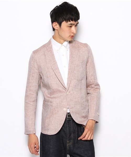 Nano Universe ナノユニバース の Herdmansリネンシャツジャケット テーラードジャケット Wear