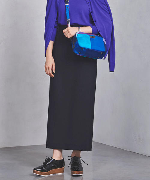 UNITED ARROWS（ユナイテッドアローズ）の「UWSC タイト マキシスカート ◆（スカート・レディース・ネイビー/ナチュラル・40/36/38）」の3枚目の写真