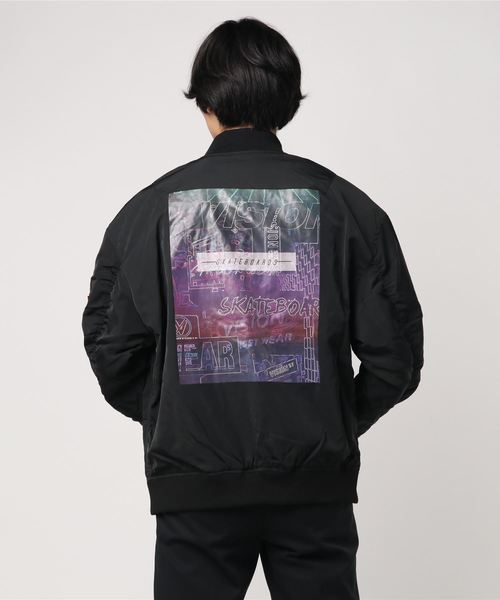 VISION STREET WEAR(ヴィジョンストリートウェア)の「VISION 転写シートMA-1(MA-1・メンズ・ブラック・フリー)」の4枚目の写真