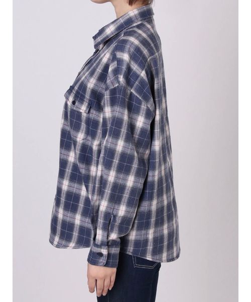 GYDA（ジェイダ）の「ユーズドチェックSH（シャツ/ブラウス・レディース・ネイビー/レッド/オフホワイト・FREE）」の15枚目の写真