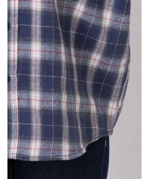 GYDA（ジェイダ）の「ユーズドチェックSH（シャツ/ブラウス・レディース・ネイビー/レッド/オフホワイト・FREE）」の9枚目の写真