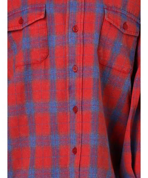 GYDA（ジェイダ）の「ユーズドチェックSH（シャツ/ブラウス・レディース・ネイビー/レッド/オフホワイト・FREE）」の13枚目の写真