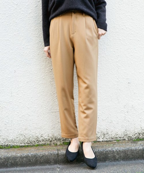 LEPSIM(レプシィム)の「ウラキモウムジタックパンツ 807839(パンツ)」|ベージュ