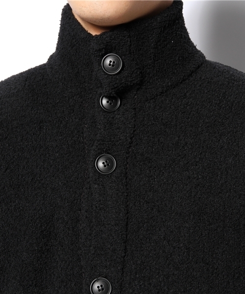 AZUL by moussy(アズールバイマウジー)の「3Gモールニットスタンド衿カーディ(カーディガン/ボレロ・メンズ・ブラック/カーキ系・MEDIUM/X-LARGE/SMALL/LARGE)」の7枚目の写真
