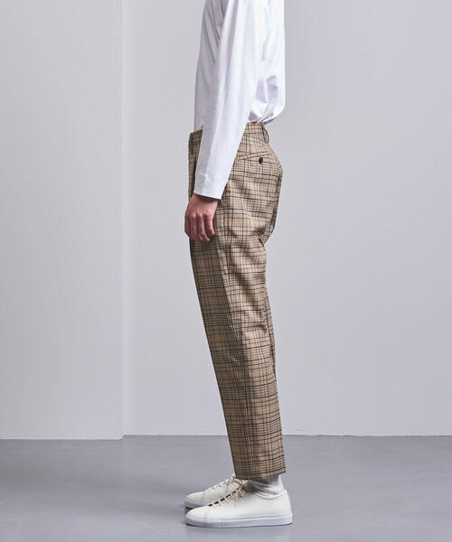 UNITED ARROWS(ユナイテッドアローズ)の「UAST T/W TIL ワンプリーツ テーパード トラウザーズ†(その他パンツ・メンズ・グレー/ブラウン・L/XL/S/M)」の5枚目の写真