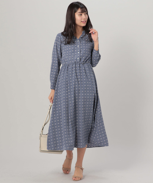 小紋柄ワンピース ワンピース Doux Archives ドゥアルシーヴ のワンピース 小紋柄ワンピース 191 222 027 008 をセール価格で購入できます Archives セール ワンピース Archives ドゥアルシーヴ のファッション 魅了