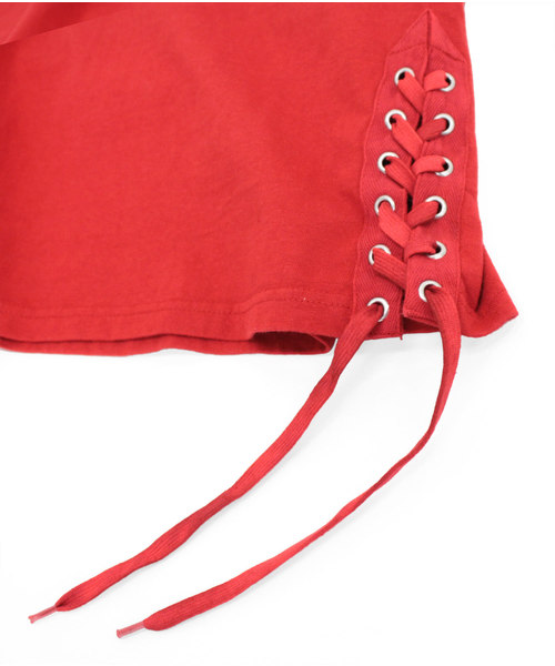 RNA(アールエヌエー)の「M1144 PROOFロゴレースアップタンク(タンクトップ・レディース・ホワイト/ブラック/レッド・MEDIUM)」の18枚目の写真