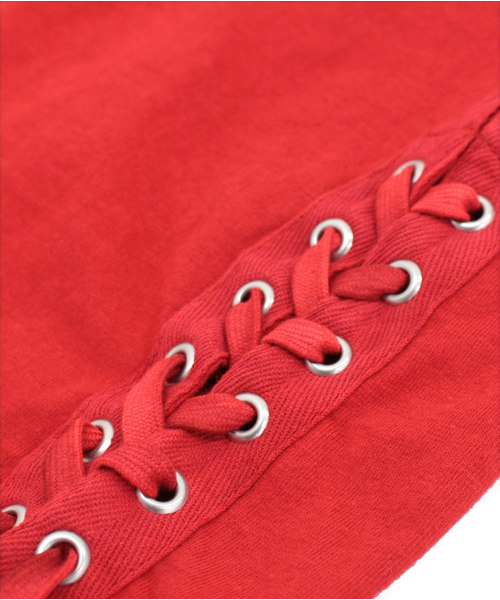 RNA(アールエヌエー)の「M1144 PROOFロゴレースアップタンク(タンクトップ・レディース・ホワイト/ブラック/レッド・MEDIUM)」の19枚目の写真