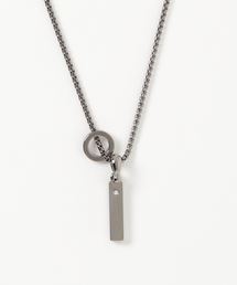 TopIsm（トップイズム）の「メッセージプレート＆チャームネックレス（ネックレス）」
