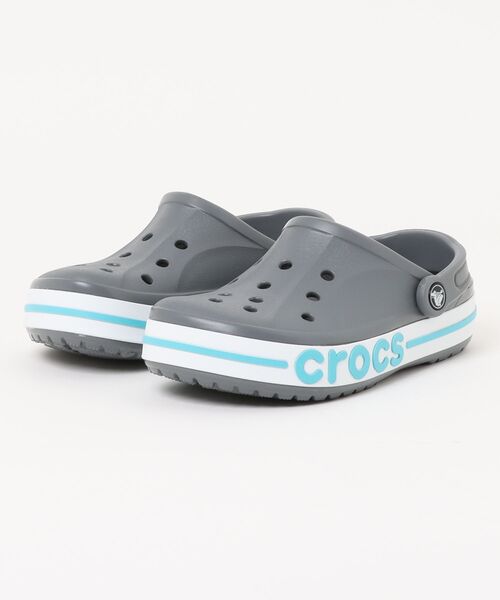 crocs（クロックス）の「クロックス  バヤバンド クロッグ サンダル / crocs Bayaband Clog sandal（サンダル・レディース・ホワイト/ブラック/ネイビー/グレー/ブルー/レモンイエロー/ピンク系その他/ライトイエロー/ブルー系その他/ライトブルー/ライトグレー/ピンク/ライム/ブルー系その他2/ピンク系その他2/パープル/ミント/レッド系その他/パープル系その他/グリーン/ピンク系その他3/ブルー系その他4/ブルー系その他3/グレー系その他/オレンジ/レッド/ブルーグレー/ホワイト系その他/アーミー/パープル系その他2/ホワイト×ブルー/ブルー系その他5/ストーン/グレー×サックスブルー・23cm/24cm/25cm/26cm/27cm/28cm/22cm/29cm/31cm/30cm）」の9枚目の写真