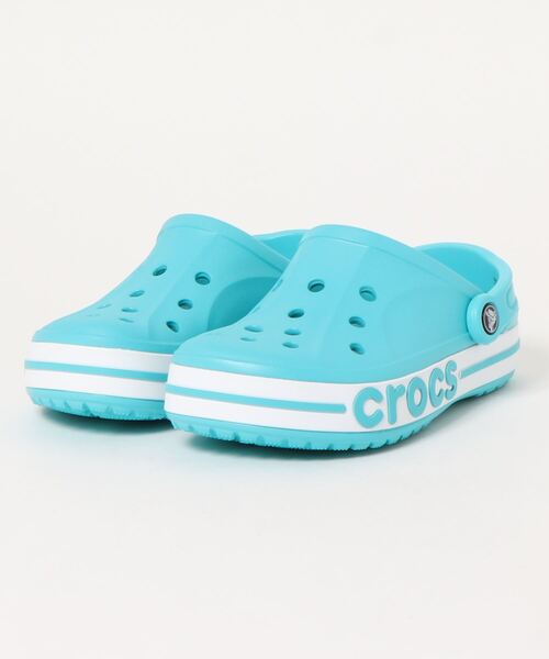crocs（クロックス）の「クロックス  バヤバンド クロッグ サンダル / crocs Bayaband Clog sandal（サンダル・レディース・ホワイト/ブラック/ネイビー/グレー/ブルー/レモンイエロー/ピンク系その他/ライトイエロー/ブルー系その他/ライトブルー/ライトグレー/ピンク/ライム/ブルー系その他2/ピンク系その他2/パープル/ミント/レッド系その他/パープル系その他/グリーン/ピンク系その他3/ブルー系その他4/ブルー系その他3/グレー系その他/オレンジ/レッド/ブルーグレー/ホワイト系その他/アーミー/パープル系その他2/ホワイト×ブルー/ブルー系その他5/ストーン/グレー×サックスブルー・23cm/24cm/25cm/26cm/27cm/28cm/22cm/29cm/31cm/30cm）」の18枚目の写真