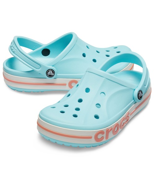 crocs（クロックス）の「クロックス  バヤバンド クロッグ サンダル / crocs Bayaband Clog sandal（サンダル・レディース・ホワイト/ブラック/ネイビー/グレー/ブルー/レモンイエロー/ピンク系その他/ライトイエロー/ブルー系その他/ライトブルー/ライトグレー/ピンク/ライム/ブルー系その他2/ピンク系その他2/パープル/ミント/レッド系その他/パープル系その他/グリーン/ピンク系その他3/ブルー系その他4/ブルー系その他3/グレー系その他/オレンジ/レッド/ブルーグレー/ホワイト系その他/アーミー/パープル系その他2/ホワイト×ブルー/ブルー系その他5/ストーン/グレー×サックスブルー・23cm/24cm/25cm/26cm/27cm/28cm/22cm/29cm/31cm/30cm）」の14枚目の写真