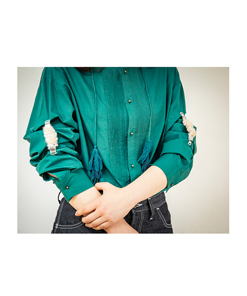 Ne Net ネネット の ファーチェックシャツガーター チャーム Wear