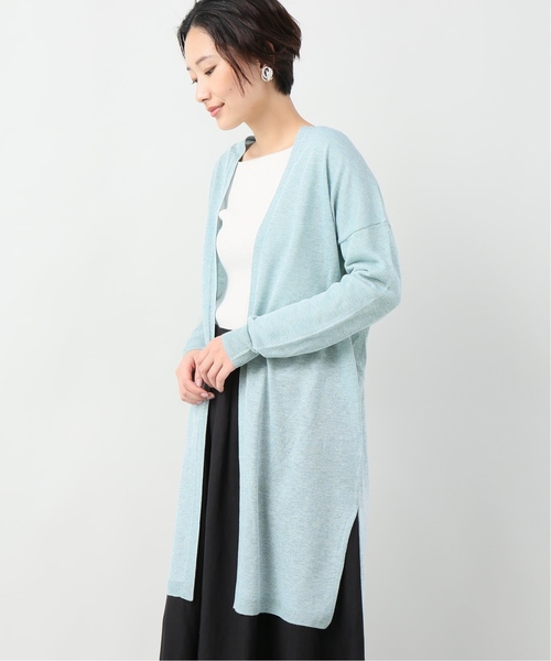 JOINT WORKS（ジョイントワークス）の「レビータロングカーディガン（カーディガン/ボレロ・レディース・ブラック/ベージュ/パープル/サックスブルー・FREE）」の3枚目の写真