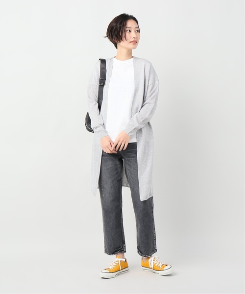 JOINT WORKS（ジョイントワークス）の「レビータロングカーディガン（カーディガン/ボレロ・レディース・ブラック/ベージュ/パープル/サックスブルー・FREE）」の9枚目の写真