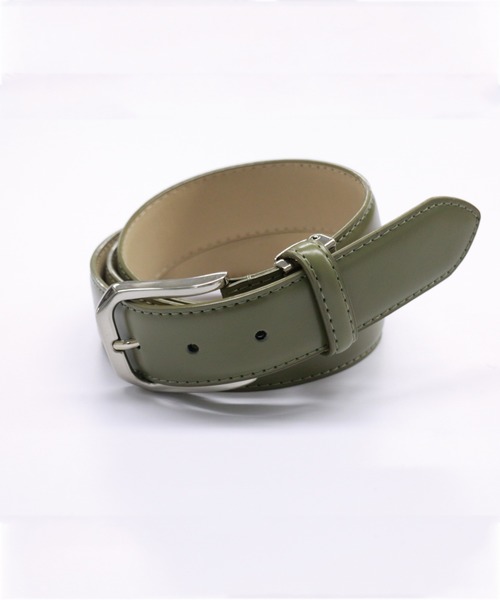 ADPOSION(アドポーション)の「牛革 カラーレザーベルト(ベルト・メンズ・ホワイト/ライトブルー/ブラック/ライトグリーン/ネイビー/ブラウン/レッド/イエロー/オレンジ/ダークグリーン/ワインレッド/キャメル・FREE)」の5枚目の写真