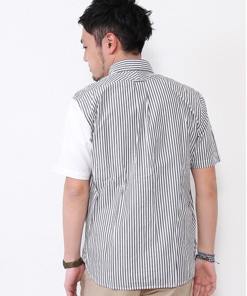 coen（コーエン）の「クレイジーオックスフォードシャツ（シャツ/ブラウス・メンズ・ストライプ/チェック・X-SMALL/MEDIUM/SMALL/X-LARGE/LARGE）」の7枚目の写真