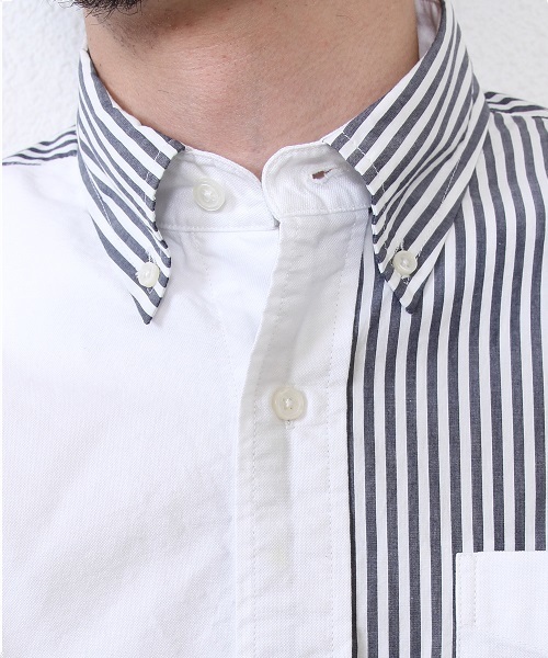 coen（コーエン）の「クレイジーオックスフォードシャツ（シャツ/ブラウス・メンズ・ストライプ/チェック・X-SMALL/MEDIUM/SMALL/X-LARGE/LARGE）」の3枚目の写真