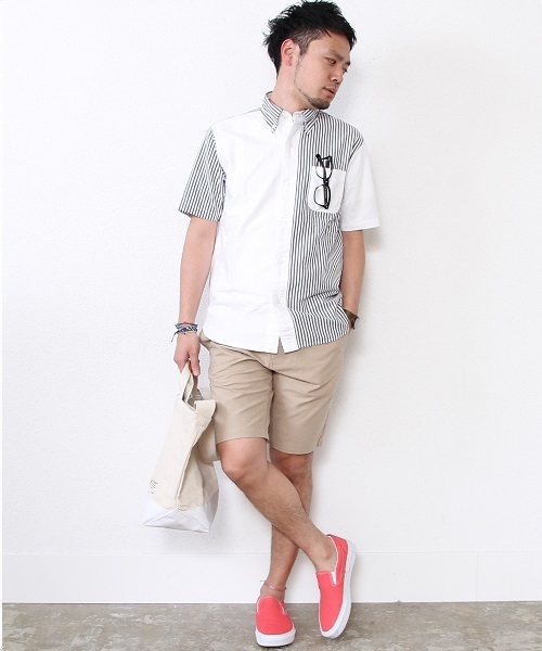 coen（コーエン）の「クレイジーオックスフォードシャツ（シャツ/ブラウス・メンズ・ストライプ/チェック・X-SMALL/MEDIUM/SMALL/X-LARGE/LARGE）」の8枚目の写真