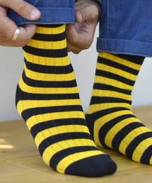 Fun & Daily | F&D : カラーボーダーリブソックス(ソックス/靴下)