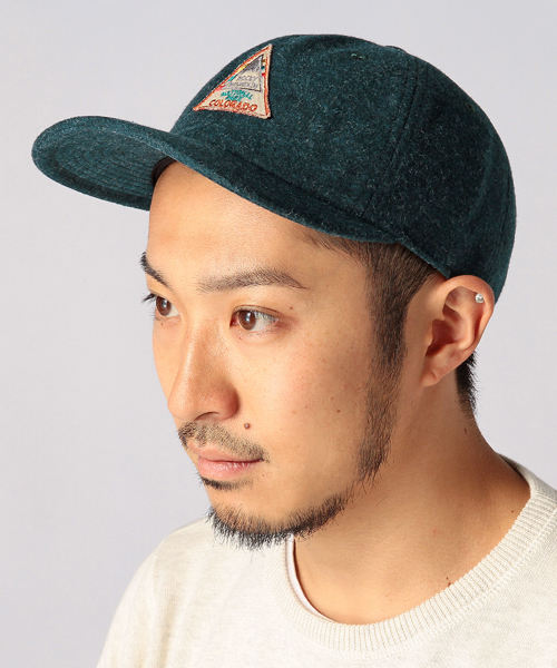 BEAMS（ビームス）の「BEAMS / フランネル ワッペン キャップ（キャップ・メンズ・グレー/ブラック/グリーン/ネイビー・ONE SIZE）」の3枚目の写真