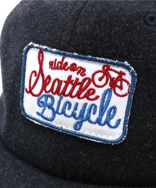 BEAMS（ビームス）の「BEAMS / フランネル ワッペン キャップ（キャップ・メンズ・グレー/ブラック/グリーン/ネイビー・ONE SIZE）」の7枚目の写真