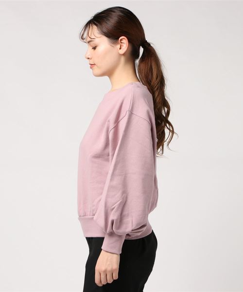 one after another NICE CLAUP(ワンアフターアナザーナイスクラップ)の「ピグメント裏毛ワンショルプルオーバー(Tシャツ/カットソー・レディース・ブラウン/ピンク/アイボリー/スミクロ/ミント・FREE)」の18枚目の写真