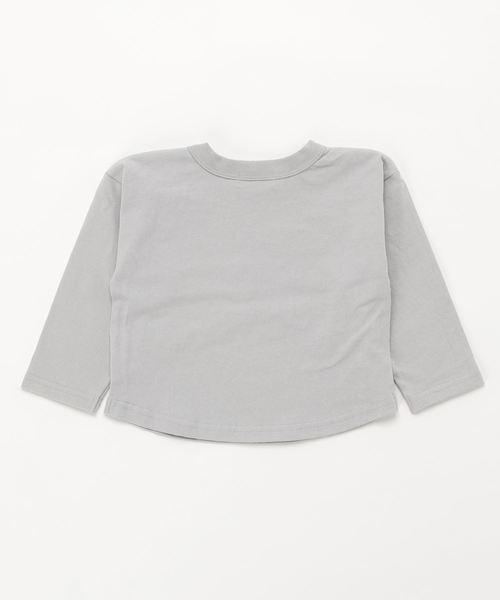 MAKE YOUR DAY（メイクユアデイ）の「【リンクコーデ】ロゴプリントビッグシルエットTシャツ■80～140cm（Tシャツ/カットソー・キッズ・ライトグレー/ピンク/ブルー・100/110/120/80/130/140/90）」の18枚目の写真