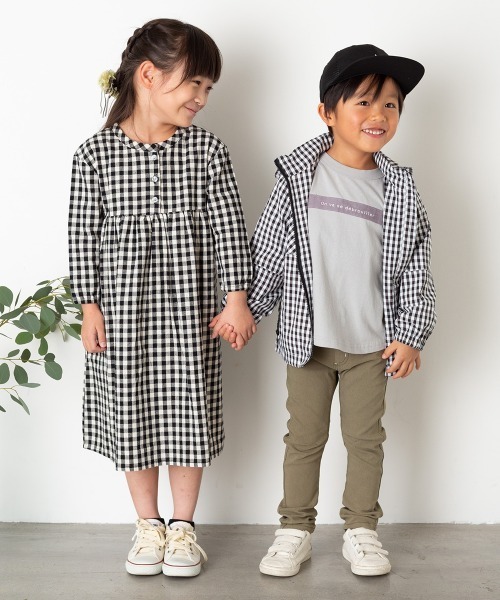 MAKE YOUR DAY（メイクユアデイ）の「【リンクコーデ】ロゴプリントビッグシルエットTシャツ■80～140cm（Tシャツ/カットソー・キッズ・ライトグレー/ピンク/ブルー・100/110/120/80/130/140/90）」の7枚目の写真