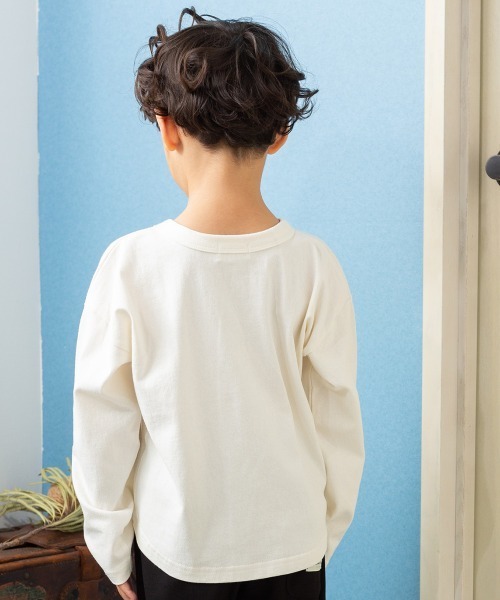 MAKE YOUR DAY（メイクユアデイ）の「【リンクコーデ】ロゴプリントビッグシルエットTシャツ■80～140cm（Tシャツ/カットソー・キッズ・ライトグレー/ピンク/ブルー・100/110/120/80/130/140/90）」の9枚目の写真