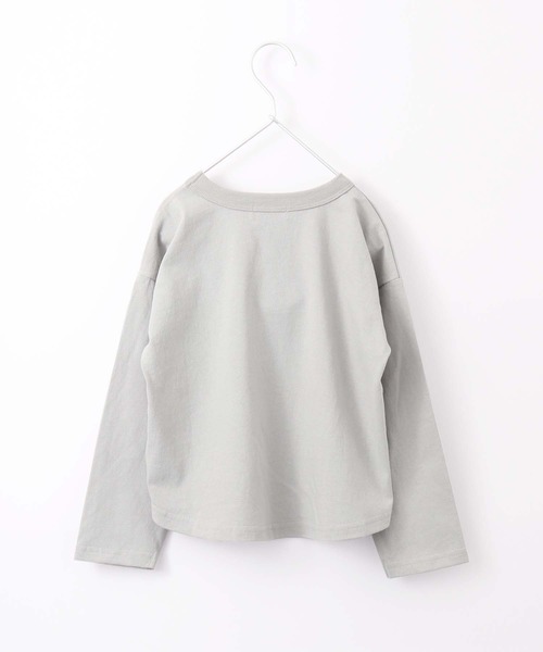 MAKE YOUR DAY（メイクユアデイ）の「【リンクコーデ】ロゴプリントビッグシルエットTシャツ■80～140cm（Tシャツ/カットソー・キッズ・ライトグレー/ピンク/ブルー・100/110/120/80/130/140/90）」の13枚目の写真