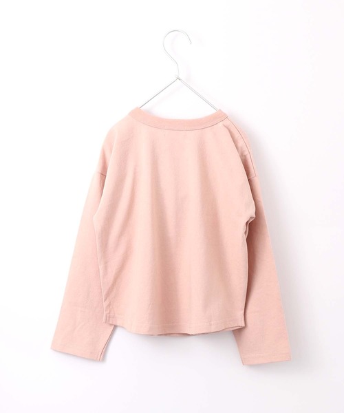 MAKE YOUR DAY（メイクユアデイ）の「【リンクコーデ】ロゴプリントビッグシルエットTシャツ■80～140cm（Tシャツ/カットソー・キッズ・ライトグレー/ピンク/ブルー・100/110/120/80/130/140/90）」の15枚目の写真