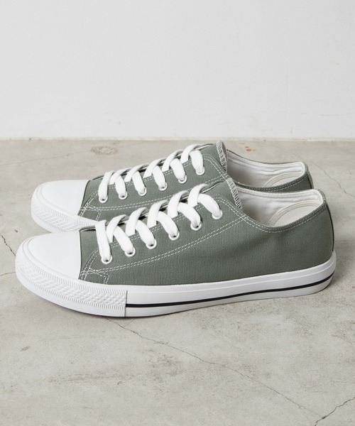 WEGO(ウィゴー)の「WEGO/キャンバスローカットスニーカー(スニーカー・メンズ・ホワイト/グリーン系その他/ライトパープル/キナリ/ブラック系その他/レッド/ブラック/ダークベージュ・MEDIUM/SMALL/LARGE)」の21枚目の写真