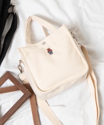 WEGO | WEGO/ベア刺繍2WAYパイピングミニトートバッグ(トートバッグ)