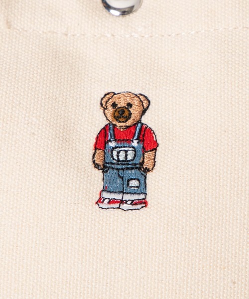 WEGO(ウィゴー)の「WEGO/ベア刺繍2WAYパイピングミニトートバッグ(トートバッグ・メンズ・ベージュ/ブラック/ナチュラル・FREE)」の22枚目の写真
