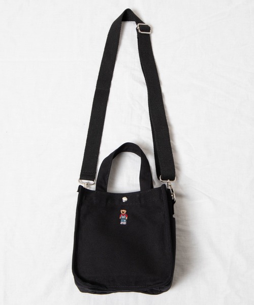 WEGO(ウィゴー)の「WEGO/ベア刺繍2WAYパイピングミニトートバッグ(トートバッグ・メンズ・ベージュ/ブラック/ナチュラル・FREE)」の17枚目の写真
