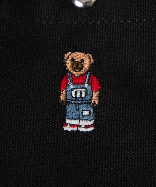 WEGO(ウィゴー)の「WEGO/ベア刺繍2WAYパイピングミニトートバッグ(トートバッグ・メンズ・ベージュ/ブラック/ナチュラル・FREE)」の8枚目の写真