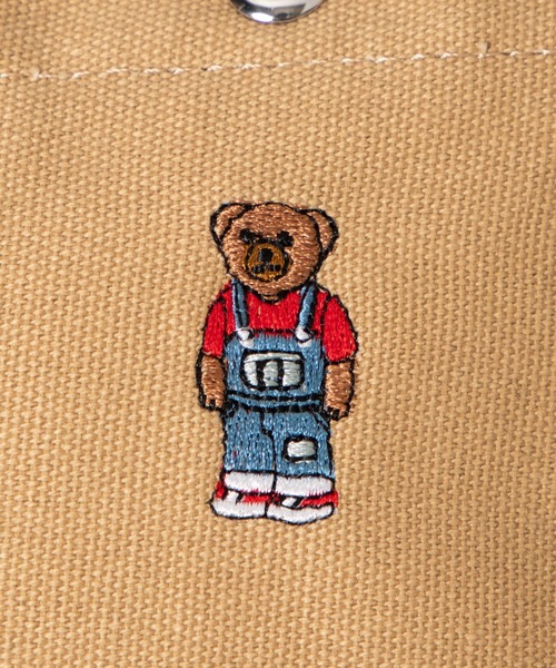 WEGO(ウィゴー)の「WEGO/ベア刺繍2WAYパイピングミニトートバッグ(トートバッグ・メンズ・ベージュ/ブラック/ナチュラル・FREE)」の11枚目の写真