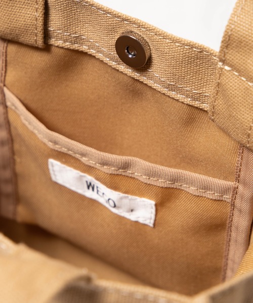 WEGO(ウィゴー)の「WEGO/ベア刺繍2WAYパイピングミニトートバッグ(トートバッグ・メンズ・ベージュ/ブラック/ナチュラル・FREE)」の18枚目の写真