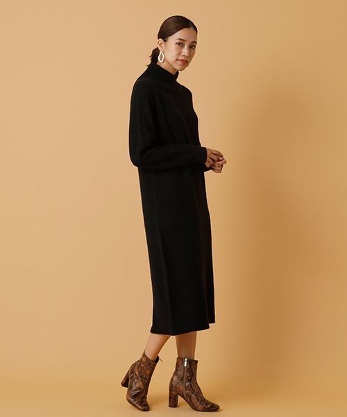 セール Azul 片畦編みハイネックニットワンピース ワンピース Azul By By ワンピース Moussy アズールバイマウジー のファッション