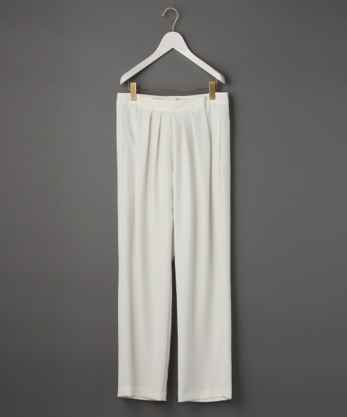 BEAUTY&YOUTH UNITED ARROWS(ビューティーアンドユースユナイテッドアローズ)の「<6(ROKU)> GEORGETTE TUCK PANTS/パンツ◆(スラックス・レディース・オフホワイト/ブラック/オレンジ系その他・36/38)」の2枚目の写真