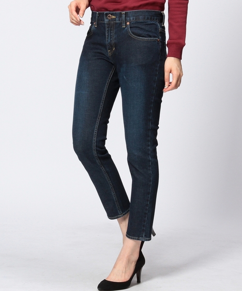 UNITED ARROWS（ユナイテッドアローズ）の「◇UAW C/PU デニム スリムパンツ ◆（その他パンツ・レディース・ネイビー/その他1・36/38/34/40）」の2枚目の写真