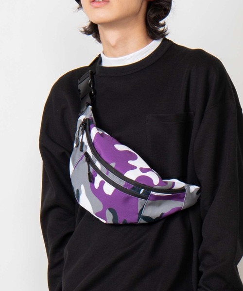 WEGO（ウィゴー）の「WEGO/ベーシックウエストバッグ（ボディバッグ/ウエストポーチ・メンズ・ブラック/その他1/その他2/その他3/ホワイト系その他/ブラック系その他/その他5/その他4/その他6・FREE）」の6枚目の写真